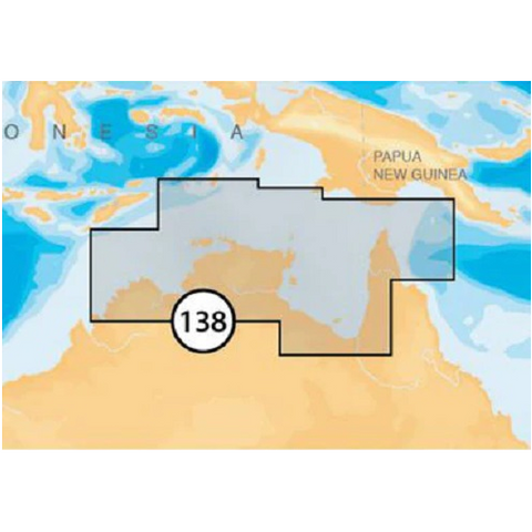 Navionics MSD/8P138XL/ROW Platinum+ SD-Card Electronic Chart Map Northern Australia - Second Wind Sales