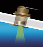 Raymarine A80034 B75M Bronze Low-Profile 12° Tilted Element Thru-Hull CHIRP Transducer