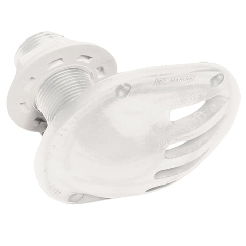 Forespar 906059 MF 867 Marine Grade Marelon White 3/4" NPSM Thru Hull Drain Fitting and Scoop Strainer