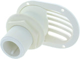 Forespar 906059 MF 867 Marine Grade Marelon White 3/4" NPSM Thru Hull Drain Fitting and Scoop Strainer