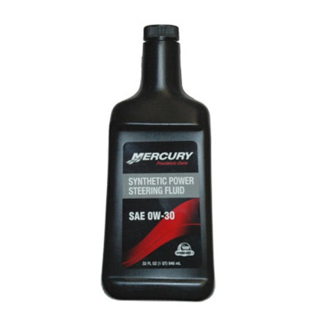 Mercury 92-858002K01 Genuine OEM 32oz SAE OW-30 Synthetic Power Steering Fluid 92-858001K01 858076K01