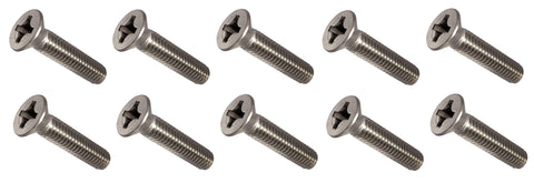 Marine Grade 8-32 X 1" Stainless Steel Flat Head Phillips Machine Screw Fasco Fastener MP0760 0760MP 10-Pack