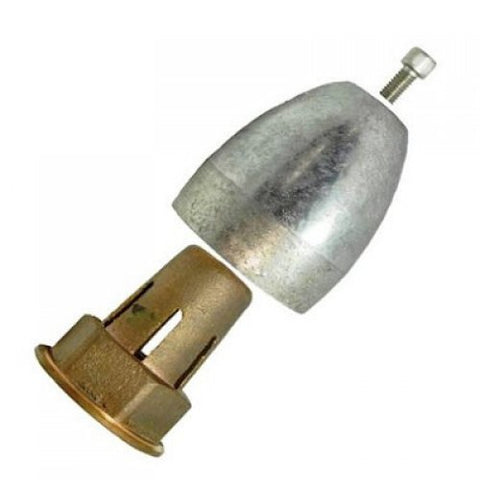 Electro Guard 2003-R Size A 3/4" Shaft X 1-1/4" OD Bullet Style Propeller Nut Zinc Anode Kit