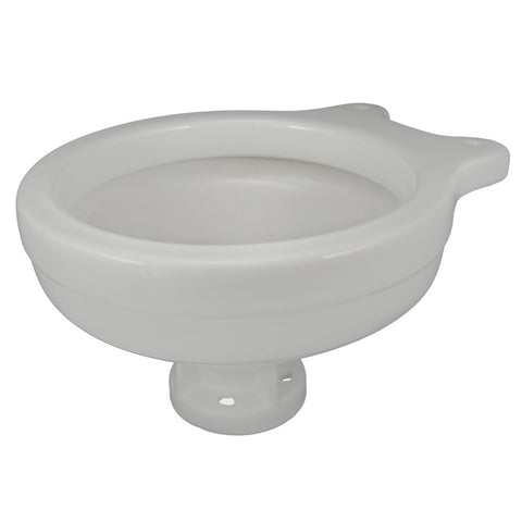 Jabsco 29096-0000 Boat Marine Round Compact White Porcelain China Toilet Bowl - Second Wind Sales