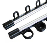 Rush Creek 40-0005 All Weather 3-in-1 Aluminum Modular Wall or Ceiling 10-Rod Rack