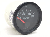 VDO 310-105 Vision Black Boat Marine 2" 12V 100-250°F Water Temperature Gauge