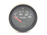VDO 310-105 Vision Black Boat Marine 2" 12V 100-250°F Water Temperature Gauge