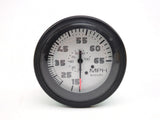 Teleflex 29513 Sportsman Boat Marine 65 MPH 3" Black & White Pitot-Type Speedometer