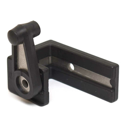 Marine East 14495-R Pontoon Boat Black 1-1/4" Rail Right Gate Latch with Stainless Steel Insert
