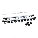 Rush Creek 40-0005 All Weather 3-in-1 Aluminum Modular Wall or Ceiling 10-Rod Rack