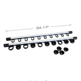 Rush Creek 40-0005 All Weather 3-in-1 Aluminum Modular Wall or Ceiling 10-Rod Rack