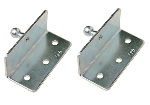 Taylor Made 1887 Boat Marine Zinc Plated 13mm Ball 90° Angled Mounting Bracket 2-Pack