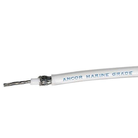 Marine Grade RG8X RG-8X Premium Tinned Copper 1/4" X 22' VHF Coaxial Cable Ancor 1515-FT - Second Wind Sales