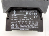 Kraus & Naimer P131-51 Push Button Momentary Start Switch with Contact Block