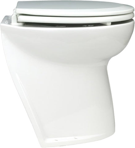 Jabsco 58220-1024 Marine Deluxe Flush 17” White Glazed Slant Back Electric Toilet