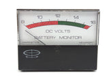 Modutec S2 Series Jewell Instruments 2-1/2" Panel Mount 12 Volt DC Voltage Gauge Meter Marinetics 7158-1