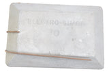 Boat Marine Size "O" 6" X 4" Zinc Anode Hull Plate with Bonding Wire Electro Guard ZP-O ZPWW-O