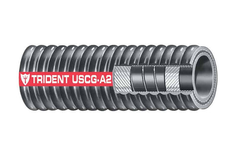 Trident 329-1120 Marine 1-1/2" X 1' Wire Reinforced Corrugated A2 Gasoline and Diesel Fuel Fill and Transfer Hose