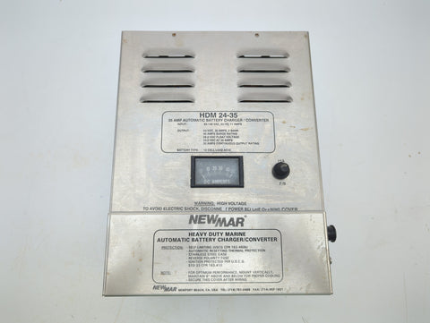 Newmar HDM-24-35 Boat Marine Heavy Duty 24V 35A Automatic Battery Charger Converter