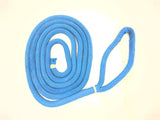 New England Ropes C5053 Blue 5/8" X 13' Premium Double Braid Nylon Dock Line with Eye Splice Pair