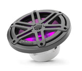 JL AUDIO M3-770X-S-Gm-i 93521 Marine 7.7" Coaxial Speakers Metallic Sport Grilles with RGB LED Lighting