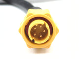 Simrad Lowrance Yellow 5-Pin HDS Network Ethernet to Bare Wire Pigtail Cable