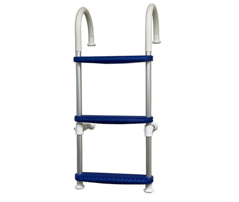 Boat Marine Floating 3-Step 11" Hook Gunwale-Mount Boarding Ladder West Marine 20009098 85103B-2WM - Second Wind Sales