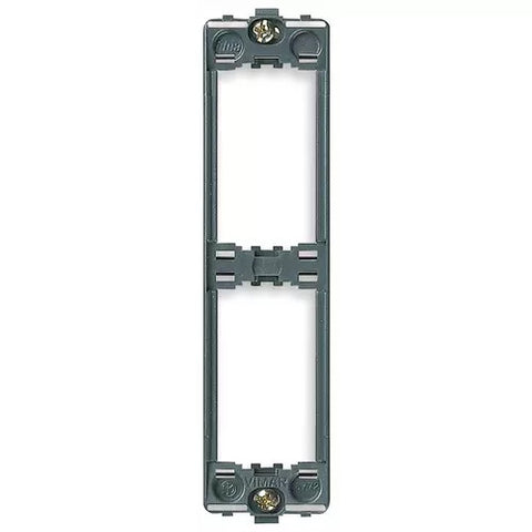 Vimar 16772 Idea Plastic 33.5mm X 135mm Grey Flush 2-Module Panel Mounting Frame