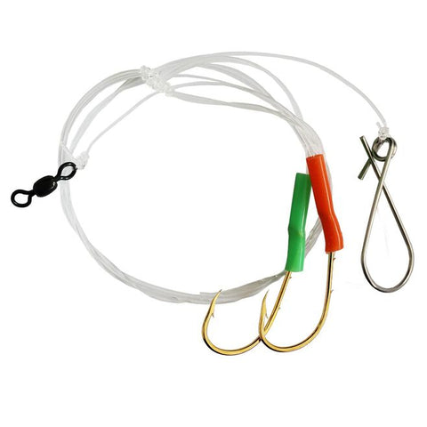 Blacktip BTCOD-5/0 Red and Green Saltwater Fishing Jigging Tackle 5/0 Hook Cod Rig