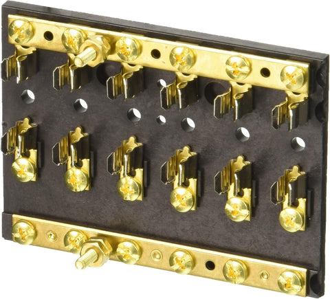 Sierra FS40560-1 Boat Marine Grade 6-Gang 6-Way SFE AGC MDL Fuse Block