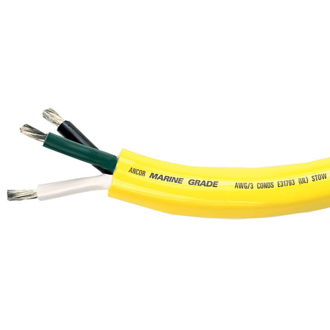 Marine Grade 16/3 AWG Stranded Tinned Copper Wire Boat Shore Power Cable YELLOW By the Foot Ancor 1535-FT 10/3 Phone