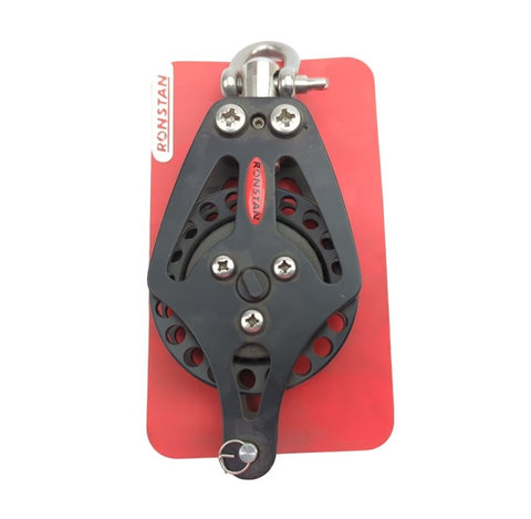 Ronstan RF72110 Sailboat 75MM Series 75 Ratchet Block with Single Becket