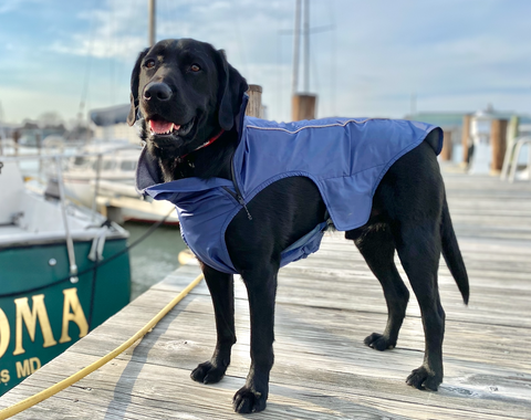 BAYDOG NB-NAV-L Narragansett Bay Dog Sailing Jacket Navy Blue Size Large