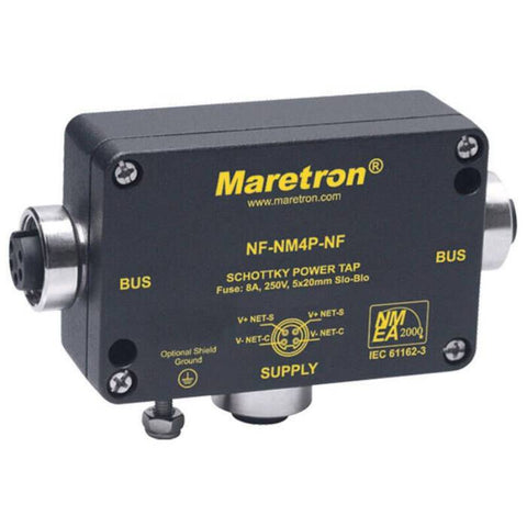 Maretron NF-NM4P-NF Marine NMEA 2000 Female to Female Mini Powertap with Fuse