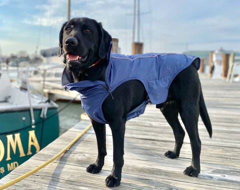 BAYDOG NB-NAV-M/L Narragansett Bay Dog Sailing Jacket Navy Blue Size Medium / Large