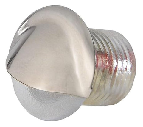 Lumitec 101144 Polished Stainless Steel Finish White Non-Dimming Indirect LED Courtesy Light