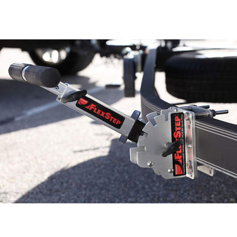 Megaware 80011 FlexStep Pro Package Aluminum Adjustable and Removable Boat Trailer Step