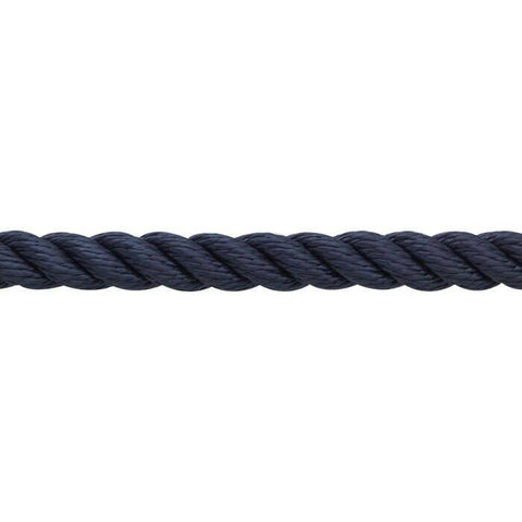 New England Ropes C7013-16 Navy Blue 1/2" Premium 3-Strand Nylon Anchor Line Rope By the Foot