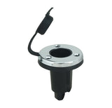 Perko 1045P0SDP Stainless Steel Waterproof Snap-On Cover 2-Pin Pole Light Plug-In Type Mounting Base