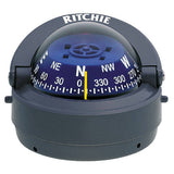 Ritchie S-53G Boat Marine Compact Gray 2-3/4" Dial Surface Mount Explorer Compass