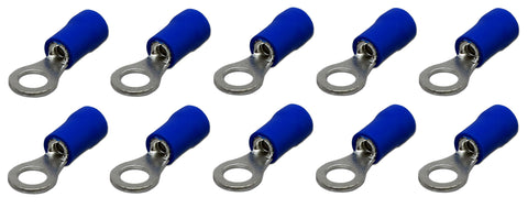Marine Grade Ring Terminal Electrical Connector 16-14 AWG Wire X #10 Stud KS Terminals RVS2-5 RVBS2-5 Sierra EC04130 10-Pack