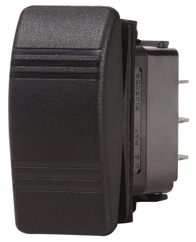 Carling Contura III Water Resistant Black Off-(On) SPST Single Pole Single Throw Sealed Rocker Switch Blue Sea 8292