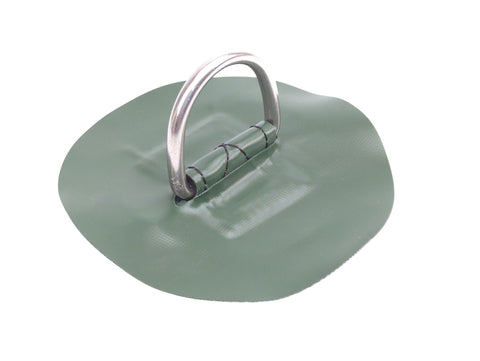 West Marine SSL260200 9508094 PVC Inflatable Boat Dinghy 6" D-Ring Patch Green