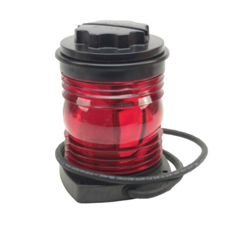 Perko 1130RA0BLK Boat USCG 5NM Certified Red All-Round Navigation Light
