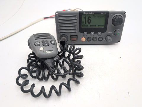 Raymarine RAY218 E43032 Boat Marine Dual Channel Display Waterproof DSC VHF Radio