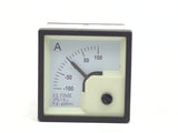 Eltime FE48MIA DIN48 Square 48mm Shortscale 90º 100 AMP Moving Iron Ammeter Gauge
