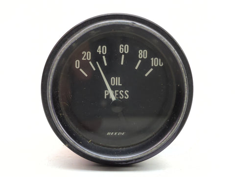 Faria Beede 915994 Boat Marine Black 12V 0-100 PSI 2-1/6" Oil Pressure Gauge