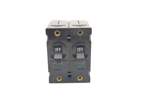 Carling AA2-X0-02-614-XD1-C A-Series Double Pole Black Toggle 25A Circuit Breaker - Second Wind Sales