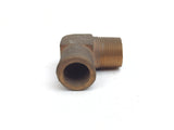 Midland Metal 973-981 973981 Bronze 1" Hose Barb X 3/4” NPT Male 90° Elbow Adapter Fitting - Second Wind Sales