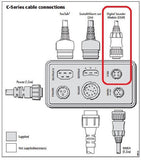 Raymarine E65010 C-Series Classic HBS2 to DSM30 or DSM300 4-Pin Adapter Cable Y4613-008-A